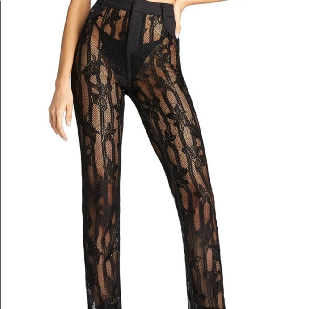 I.AM.GIA Yves Black Lace Pant Sz S NWT